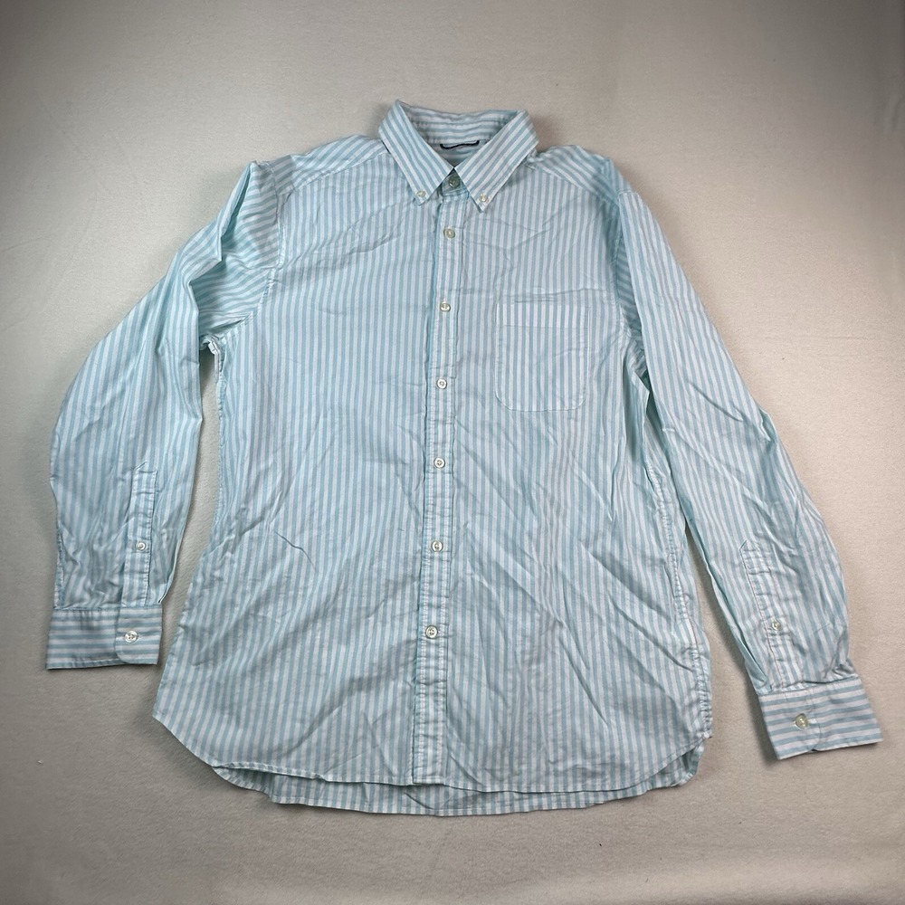Vineyard Vines Shirt Men Large Blue Striped OTG On The Go Performance BRRR Shirt